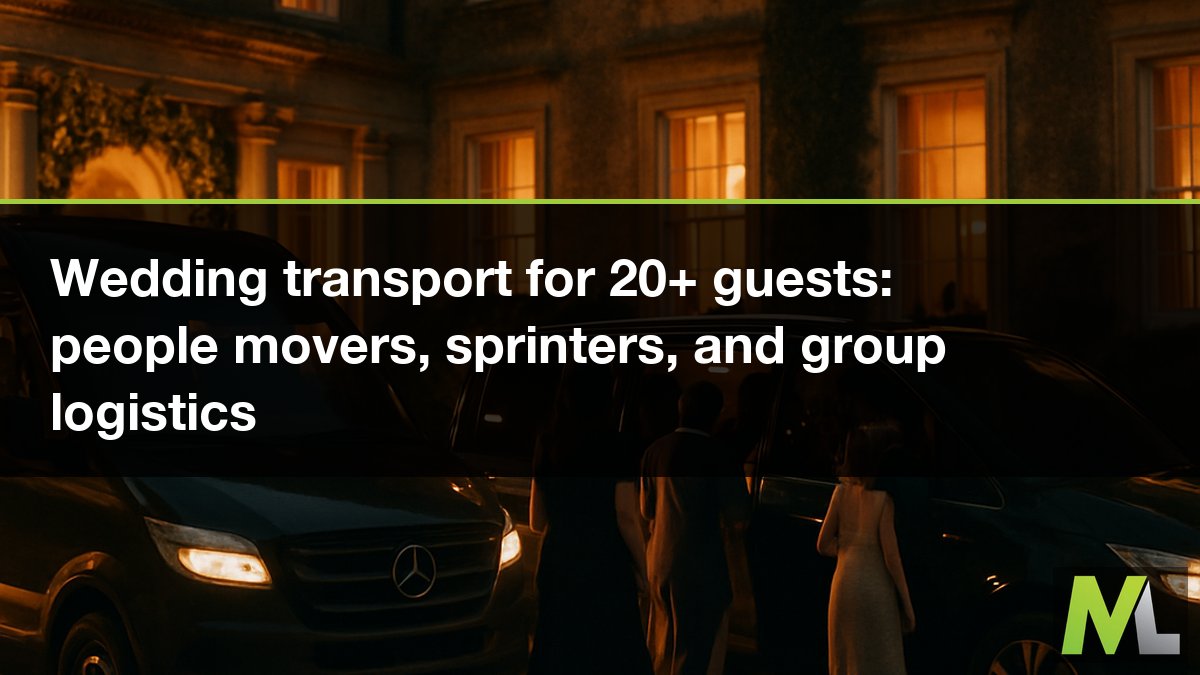 Wedding transport for 20+ guests: people movers, sprinters, and group logistics