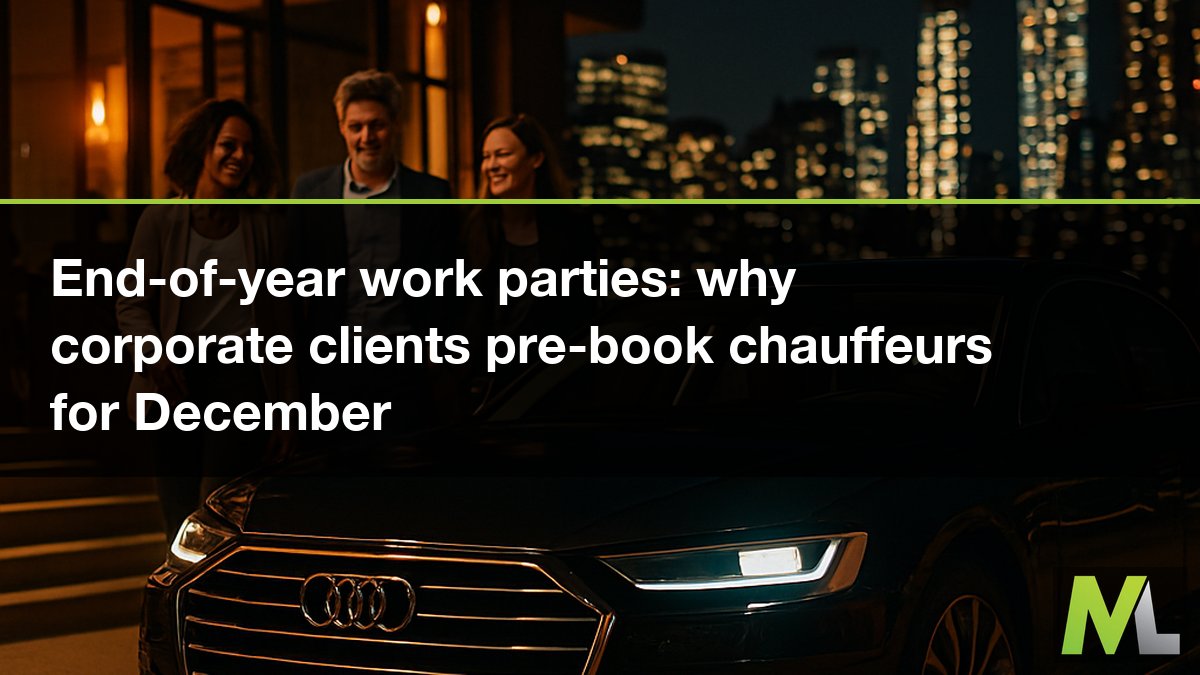 End-of-year work parties: why corporate clients pre-book chauffeurs for December