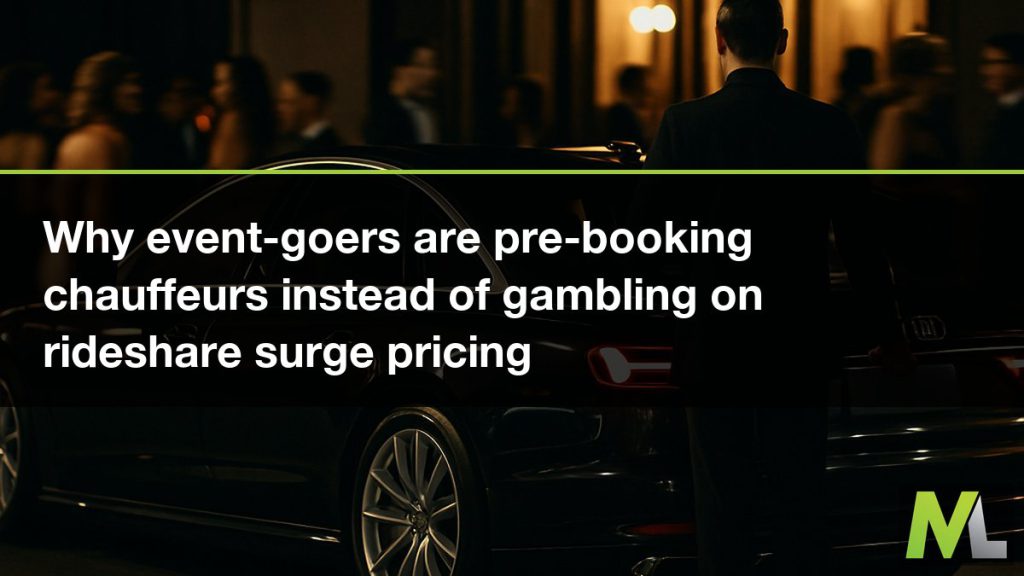 Why event-goers are pre-booking chauffeurs instead of gambling on rideshare surge pricing | Marquee Limousines
